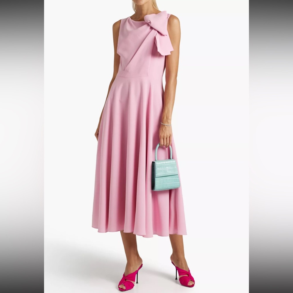 Roksanda Bow-Detail Midi Dress